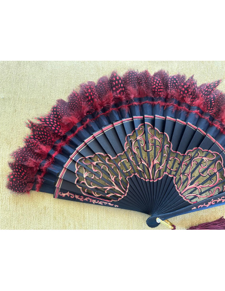 Abanico plumas