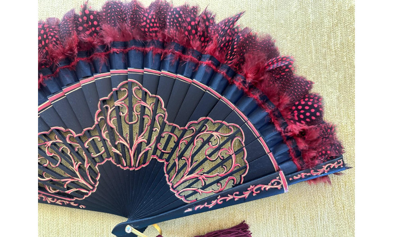 Abanico plumas