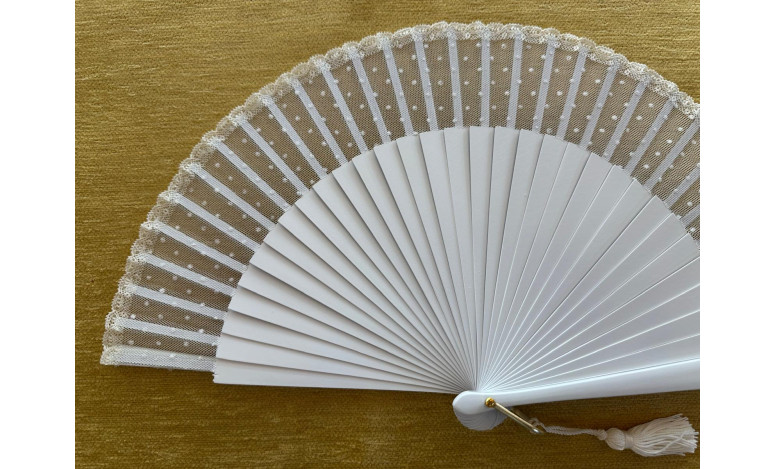 Abanico encaje plumeti