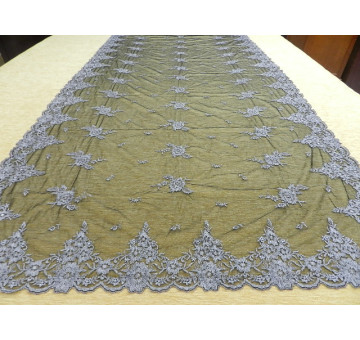 Mantilla máquina negro plata 120*220