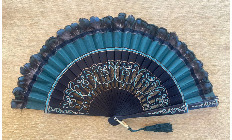 Abanico plumas