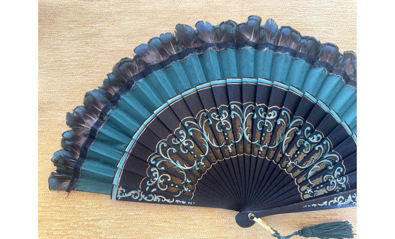 Abanico plumas