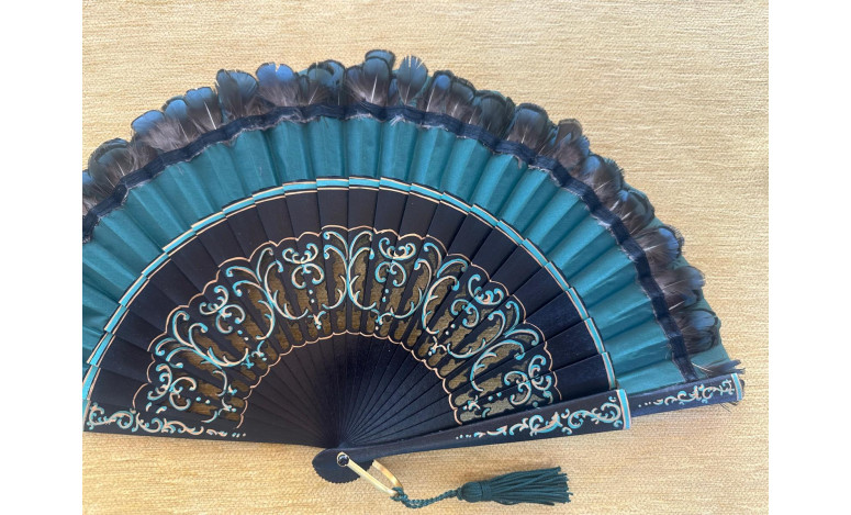 Abanico plumas