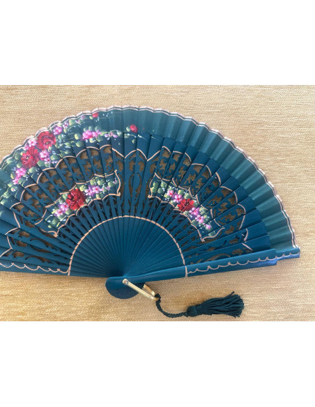 Abanico bolso flores