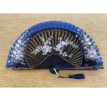 Abanico bolso calado flores