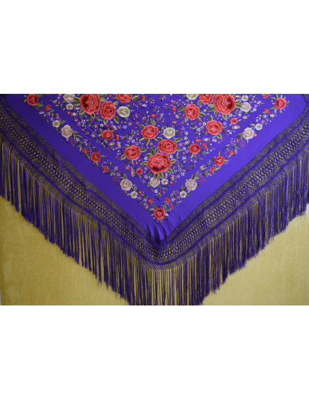 Mantón mano seda 140cm