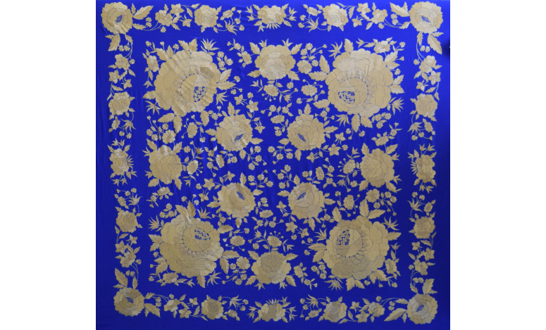 Mantón mano seda 140cm