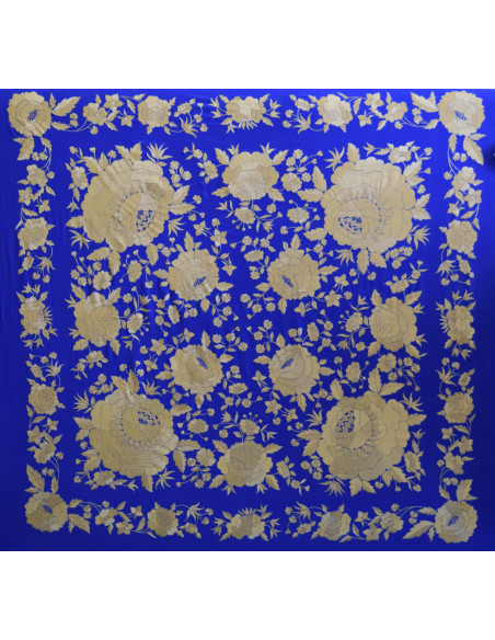 Mantón mano seda 140cm