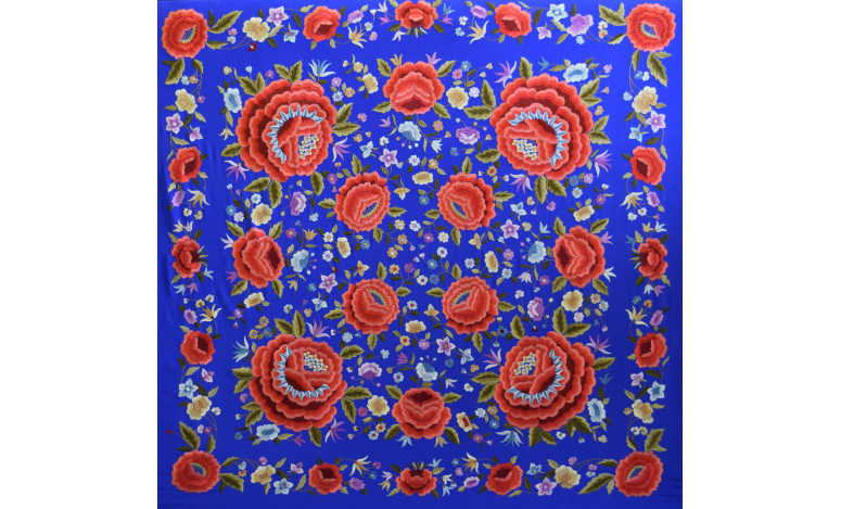 Mantón mano seda 140cm