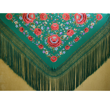 Mantón mano seda 140cm 2