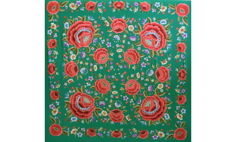 Mantón mano seda 140cm