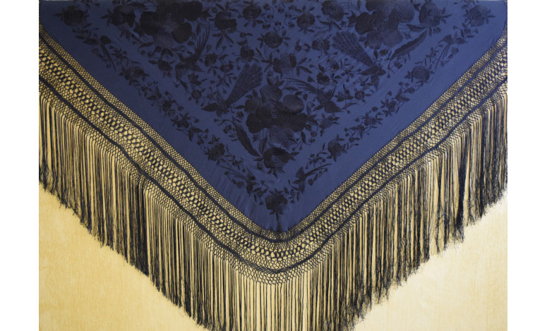Mantón mano seda 140cm