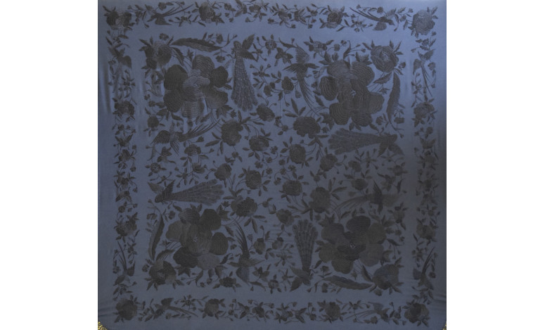 Mantón mano seda 140cm