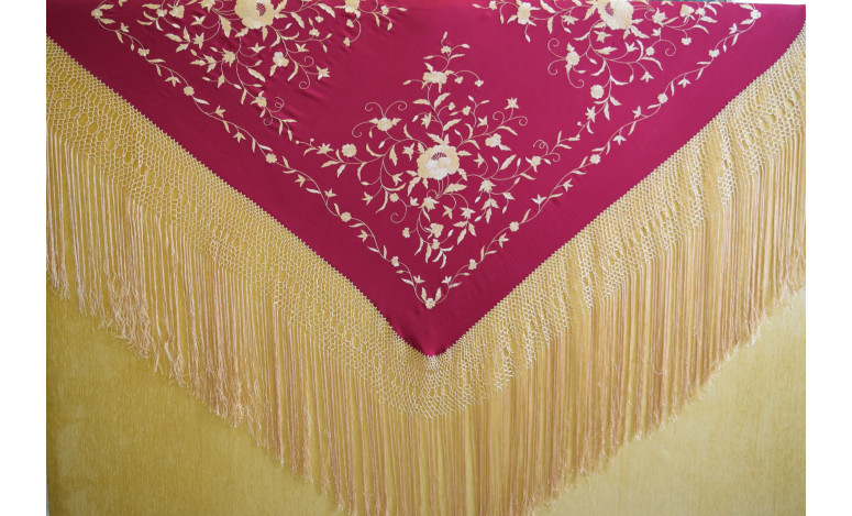 Mantón mano seda 140cm