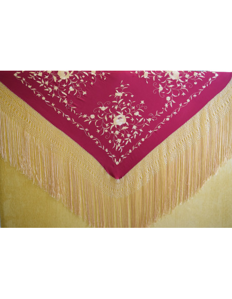 Mantón mano seda 140cm