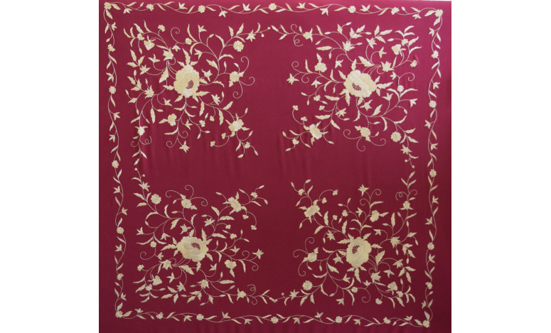 Mantón mano seda 140cm