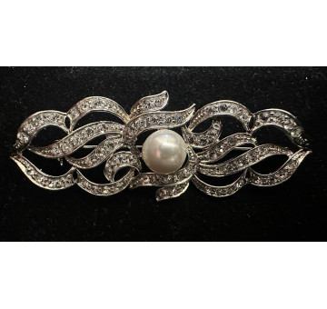 Broche rodio perla 2