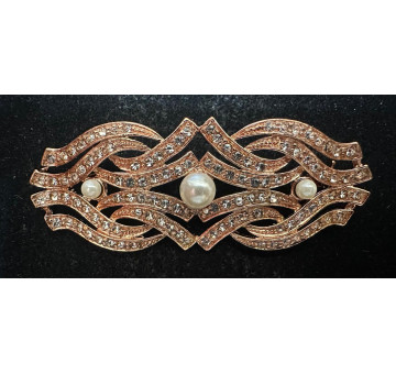 Broche rodio perlas 2