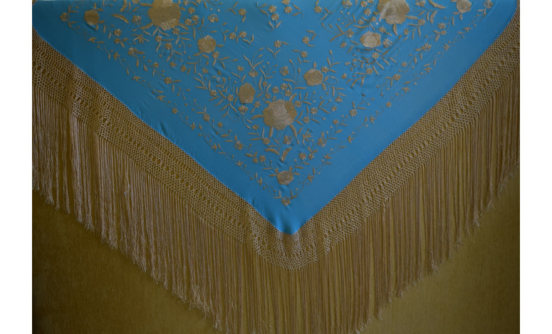 Mantón mano seda 140