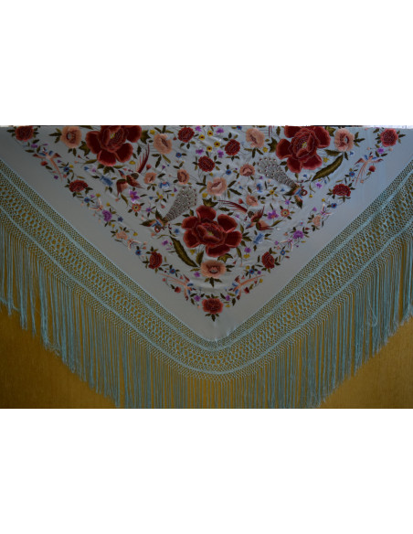 Mantón mano seda 140cm