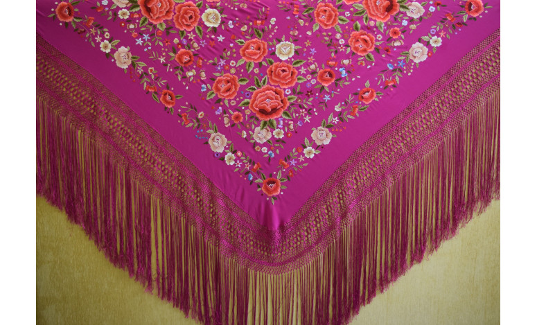 Mantón mano seda 140cm
