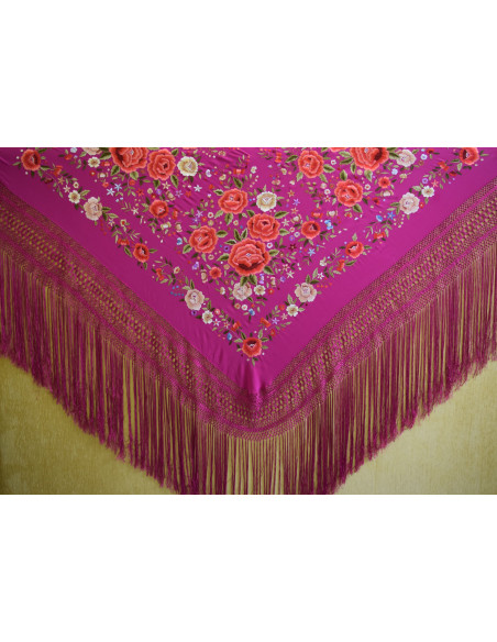 Mantón mano seda 140cm