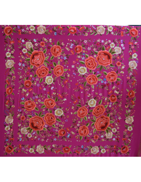 Mantón mano seda 140cm