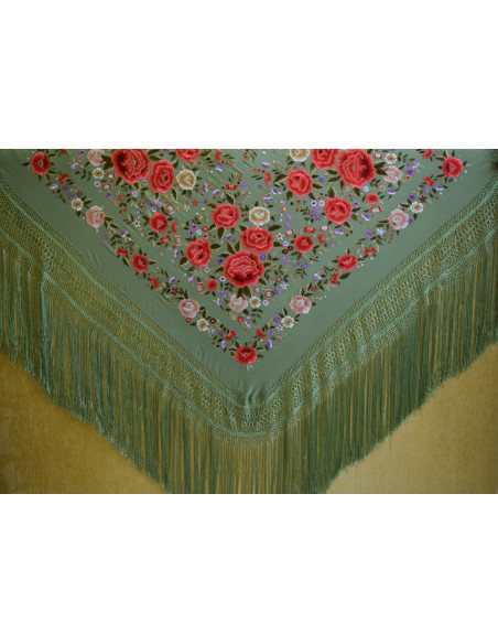 Mantón mano seda 140cm