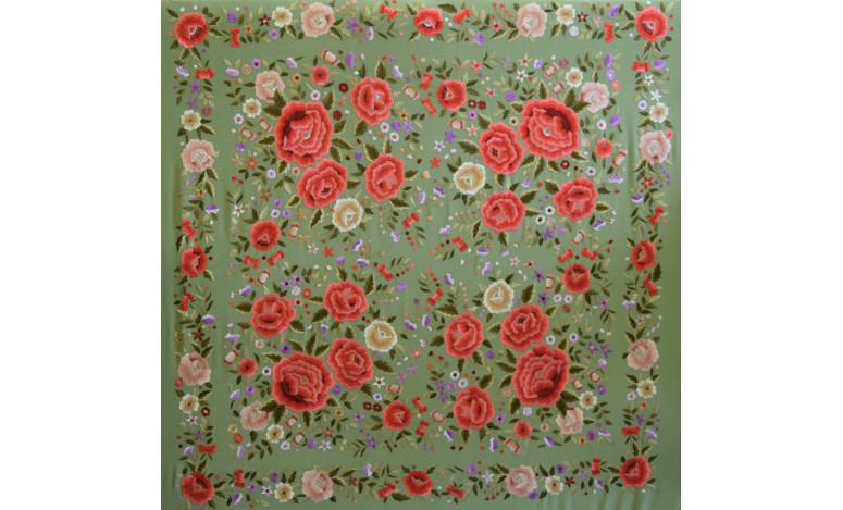Mantón mano seda 140cm
