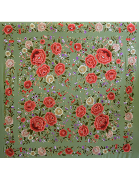 Mantón mano seda 140cm