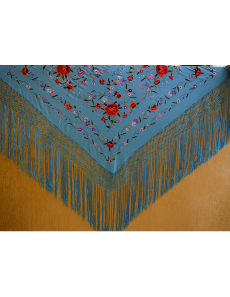 Mantón mano seda 115cm