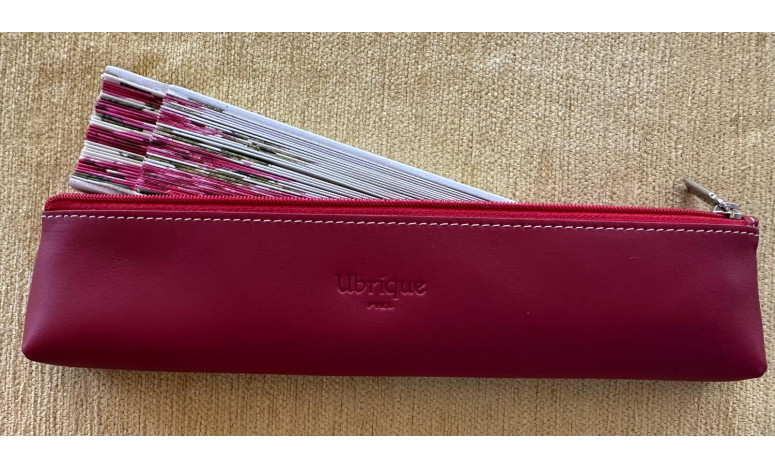 Funda abanico piel
