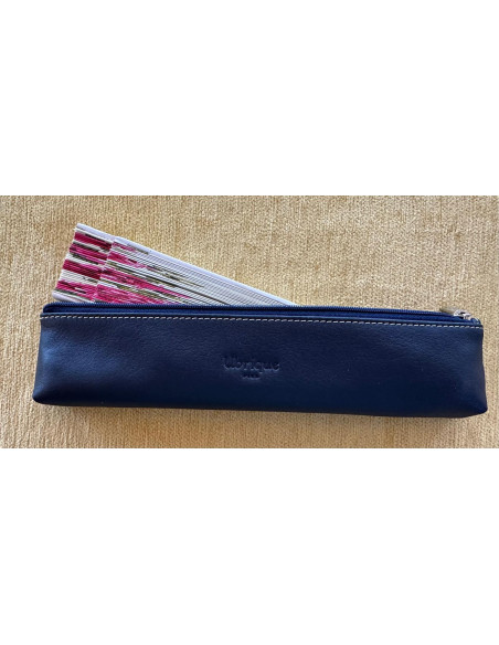 Funda abanico piel