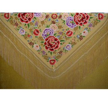 Mantón mano seda 140cm