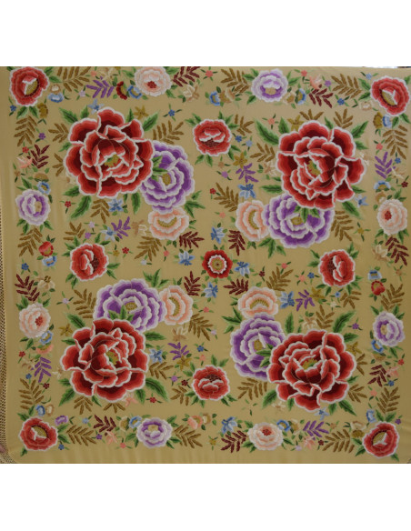 Mantón mano seda 140cm