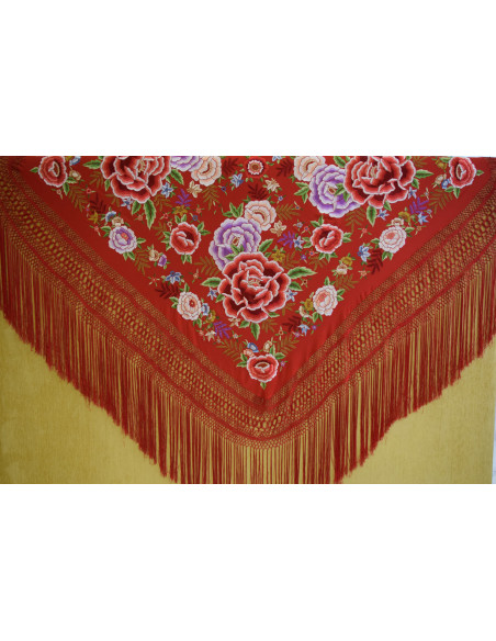 Mantón mano seda 140cm