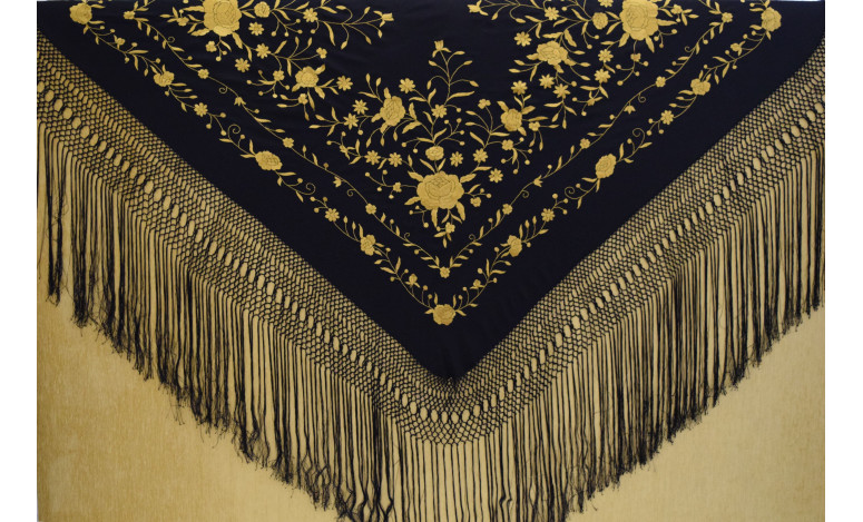 Mantón mano seda 140cm