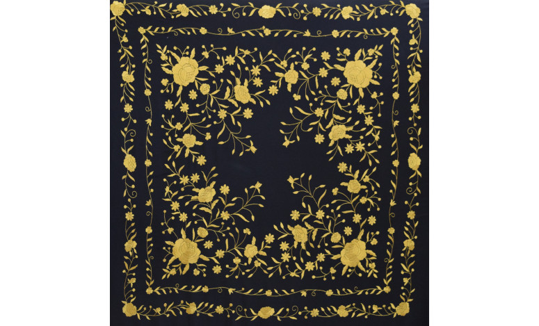 Mantón mano seda 140cm