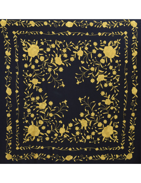 Mantón mano seda 140cm