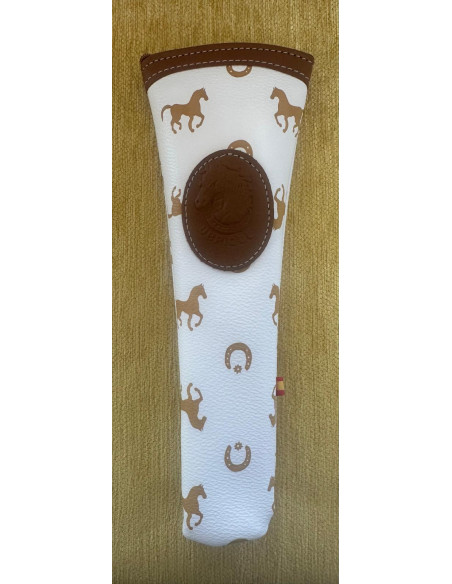 Funda abanico piel