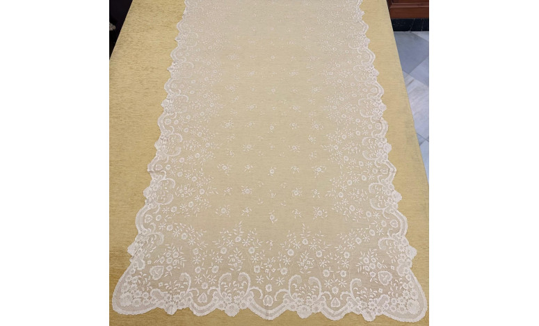 Mantilla mano seda 120*250