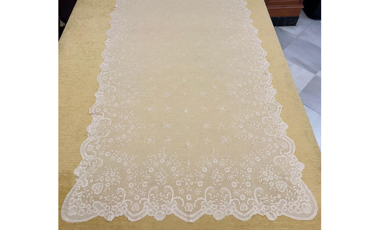 Mantilla mano seda 120*250