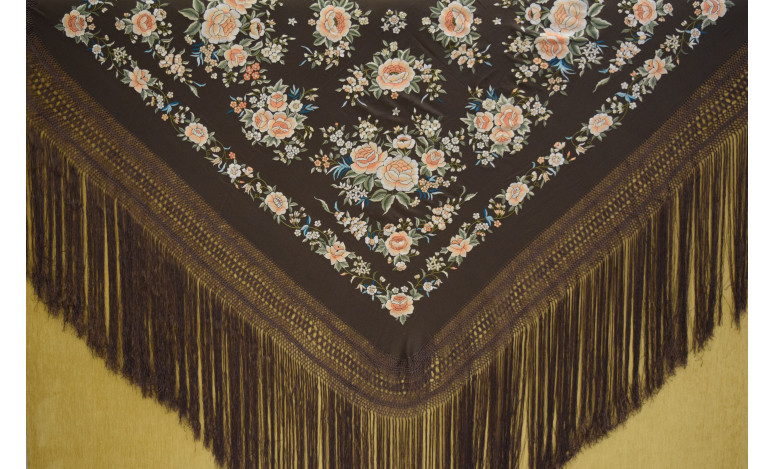 Mantón mano seda 140cm
