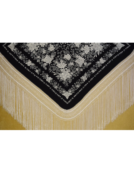 Mantón mano seda 140 cm