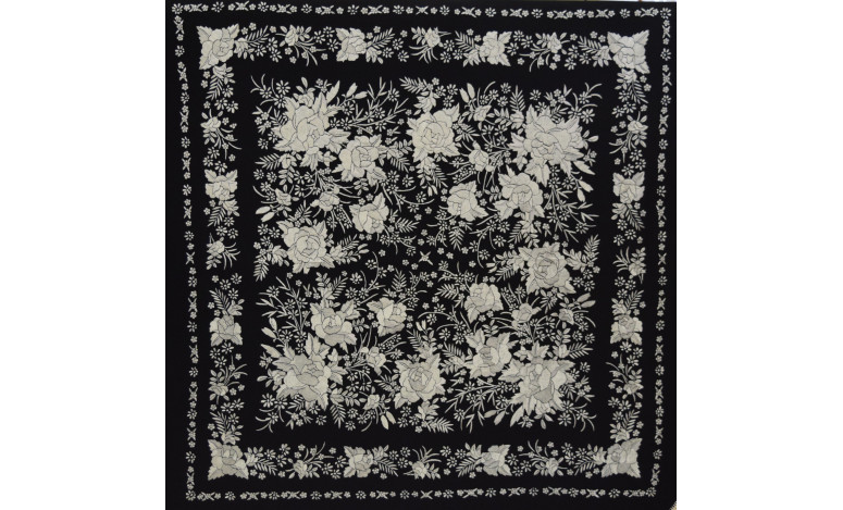 Mantón mano seda 140 cm