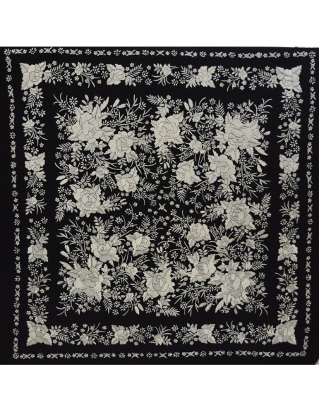Mantón mano seda 140 cm