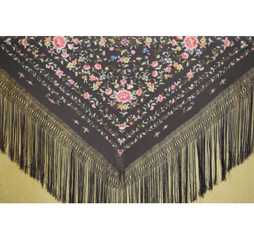 Mantón mano seda 140cm