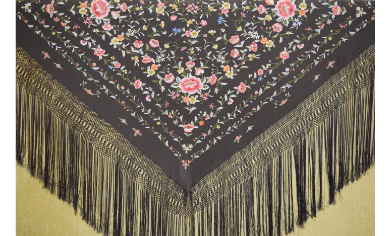 Mantón mano seda 140cm