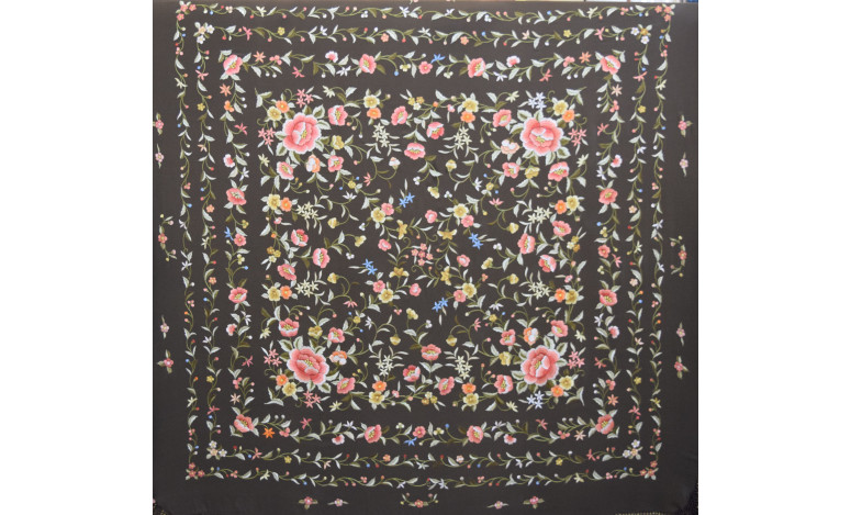 Mantón mano seda 140cm