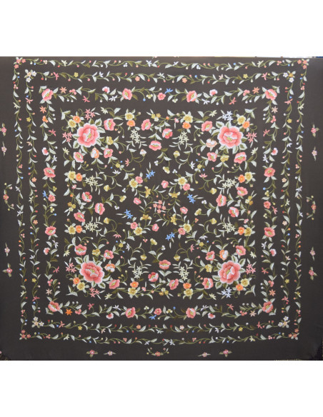Mantón mano seda 140cm